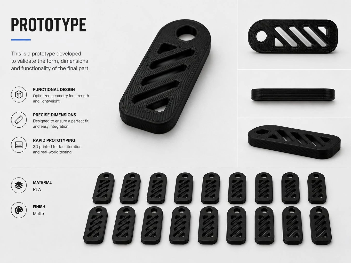 Black PLA prototype